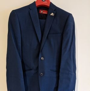 Mens Lambretta Navy Suit